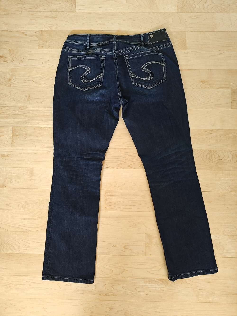 Silver Jeans Suki Straight Leg Dark Blue